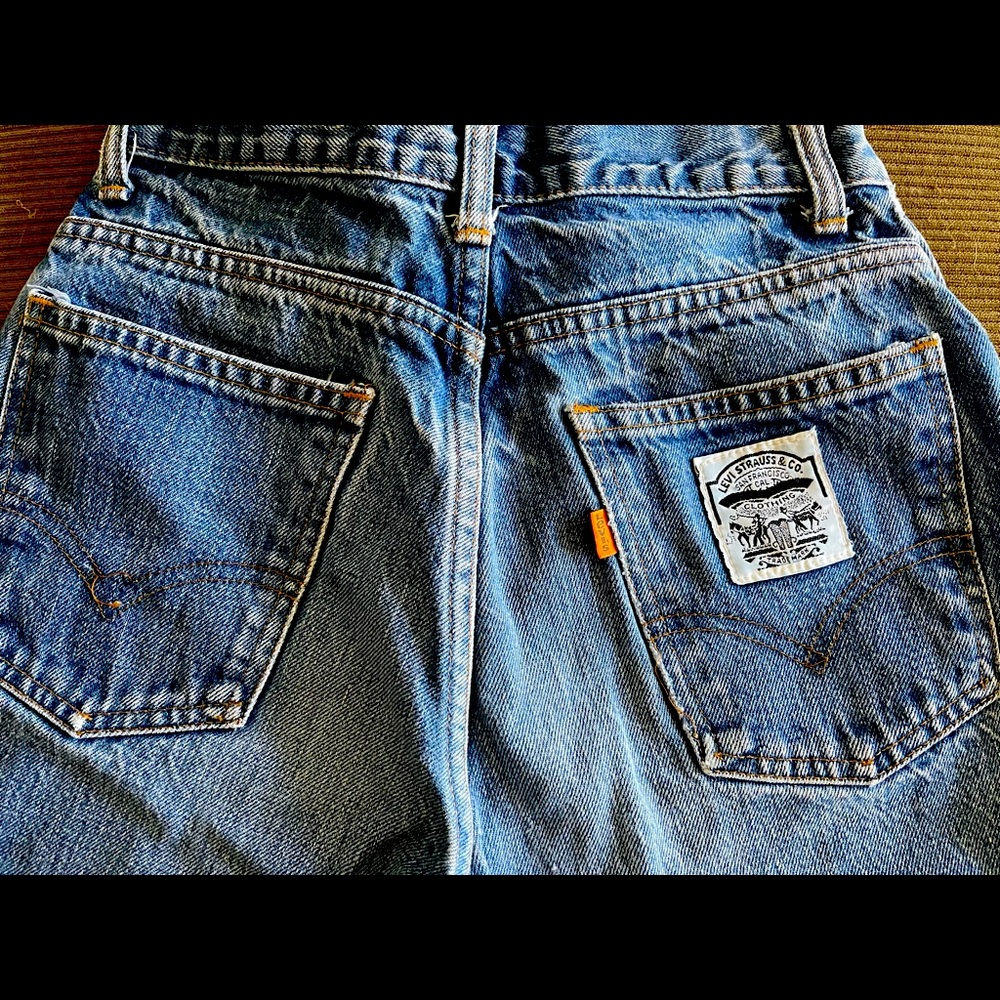 28 x 34 Vintage 1978 Orange Tag Levis, High-Waisted